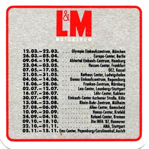 mnchen m-by philip morris l&m 1b (quad185-termine-schwarzrot) 